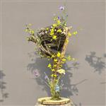 Kunstbloemen - Voorjaar - Welkom - 100cm hoog - Vogel nest