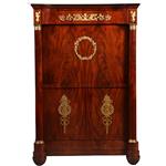 Empire secretaire abattant of klepbureau in mahonie met brons (No.260640)