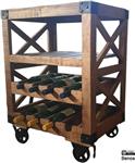 Wijn Trolley Industrieel
