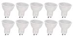GU10 spot warmwit dimbaar - 10 stuks PAR16 bajonetsluiting | LED 6W ~ 510Lm = 42W halogeenlicht 120°