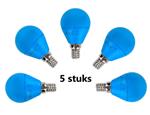 G45 kogellamp 5 stuks | E14 LED lamp 4W=30W gloeilamp | blauw licht