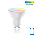 GU10 spot WiFi RGB+CCT 2700K-6500K | PAR16 warmwit - daglichtwit - RGB - LED 5W=37W halogeenlamp - 2