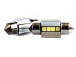 C5W autolamp 2 stuks | LED festoon 31mm | 4-SMD 2W - 6000K - heatsink | CAN-BUS 12V DC