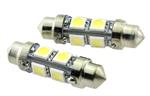 C5W autolamp 2 stuks | LED festoon 39mm | 8-SMD daglichtwit 6000K | 12 Volt - 2.2 Watt