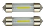 C5W autolamp 2 stuks | LED festoon 36mm | COB warmwit 3000K | 12 Volt - 2 Watt
