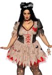 Voodoo Pop Jurk Dames Plus Size Leg Avenue