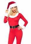 Kerstvrouw Jumpsuit Dames Leg Avenue