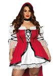Roodkapje Kostuum Dames Plus Size Leg Avenue