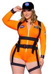 Astronauten Pak Nasa Dames Plus Size Leg Avenue