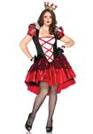 Hartenkoningin Jurk Dames Plus Size Leg Avenue