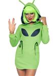 Alien Jurk Groen Dames Leg Avenue