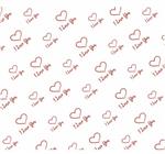 Cellofaan Bloemenfolie 80cm X 100met I LOVE YOU RED Cellofaan Bloem
