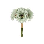 Zijde Gerbera Bundel - 6 Stuks - Ivory - Voor Bloemstuk, Boeket, Bruidsmeisjesboeketje of Corsage  v