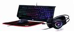 Goedkope 4 in 1 Desktop Gaming kit Phantom verlicht keyboard + muis + muismat + headset