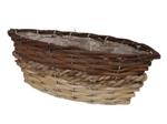 Wilgentenen Mand Pampas Tricolor Naturel 31 x 11 x 10 cm mooie ondergrond