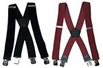 Duo Pack  Heavy Duty Bretels (zwart bordeaux) 4 clips