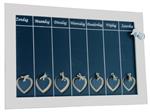 Grote weekplanner met harten  