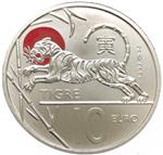 San Marino 10 Euro 2022 'Chinese Maankalender' Tijger
