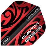 Red Dragon Hardcore Jonny Clayton Red & Black Tribal Flights