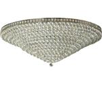 kolossale kroonluchter ca. 1950 met vele honderden geslepen bollen diameter 1,20 m.   (No.155511)