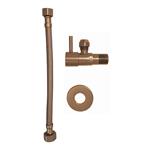 Hoekstopkraan Wiesbaden Minimal Met Flexibele Aansluitslang 1/2