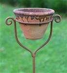 Bloempothouder op hoge steker, 116cm. BPH373