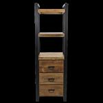 Boekenkast New Delhi | 55x35x175 | Mangohout/Metaal