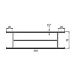 Afscheidingshek voor grootvee 79 cm hoog ,  lengte 350 cm