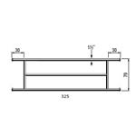 Afscheidingshek voor grootvee 79 cm hoog,  lengte 325 cm