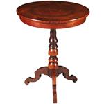 Sorrento bijzettafel / lampetafel ca 1875 rijk ingelegd in het centrum  vogels (No.270155)