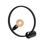 Tafellamp Ring 38x12x38 cm | Zwart Metaal