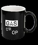 Zwarte Mok Gas D'R Op 12cm