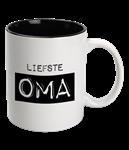 De Liefste Oma Mok Wit Keramiek Liefste Oma 12cm