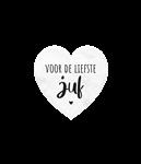 Lieve Juf Marmer Hartje 5cm