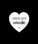 Liefste Vriendin Marmer Hartje 5cm