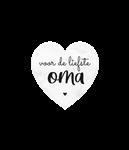 De Liefste Oma Marmer Hartje 5cm