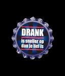 Paars Onderzetters Drank Is Sneller 11cm