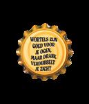 Oranje Onderzetters Wortels Zijn Goed 11cm