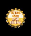 Oranje Onderzetters Crisis 11cm