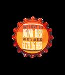 Geel Rode Onderzetters We Love To Drink Beer 11cm