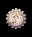 Wit Beige Onderzetters Er Valt Altijd Iets Te Bieren 11cm