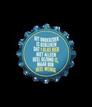 Blauwe Onderzetters Onderzoek 11cm