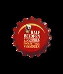 Rood Gele Onderzetters Half Bezopen 11cm