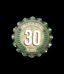 30 Jaar Onderzetters 11cm