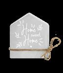 Grijze Cement Huisje Home Sweet Home 8cm