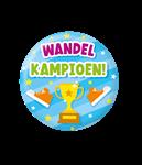 Blauwe Button Wandelkampioen 5,5cm