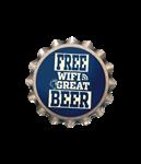 Wit Blauwe Onderzetters Free Wifi 11cm