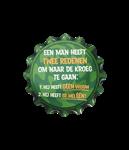 Groene Onderzetters Twee Redenen 11cm