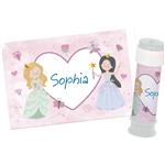 Prinsessen Stickers Bellenblaas 6st
