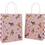 Paard Uitdeeltasjes 27cm 6st